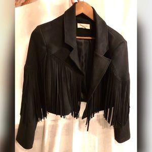 NWT Vici Walford Suede Fringed Jacket